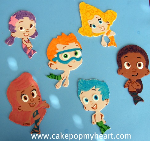Bubble Guppies Birthday Cake on Bubble Guppies Cake Toppers   Cake Pop My Heart